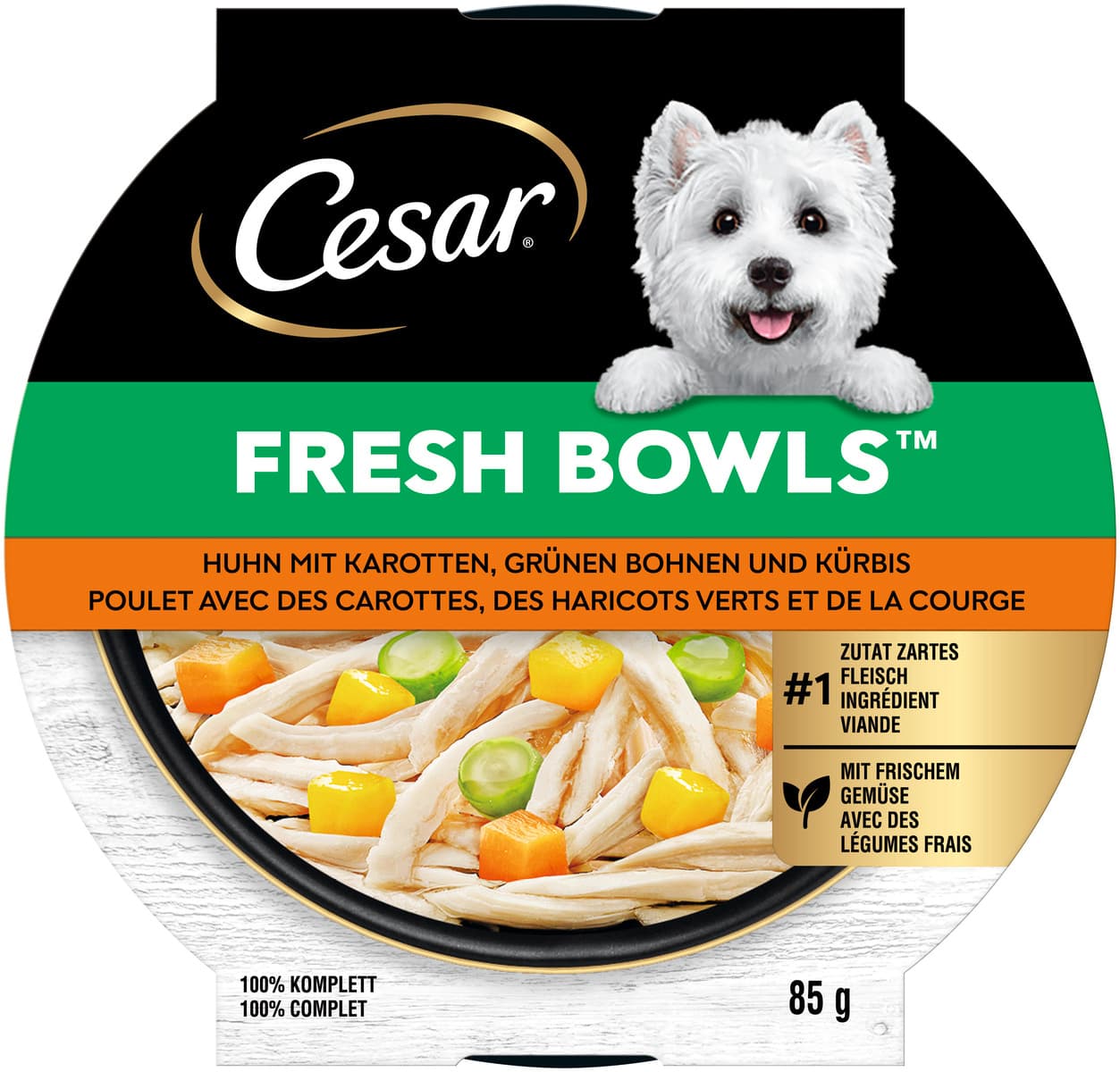 Cesar Fresh Bowls Schale Huhn in Sauce 