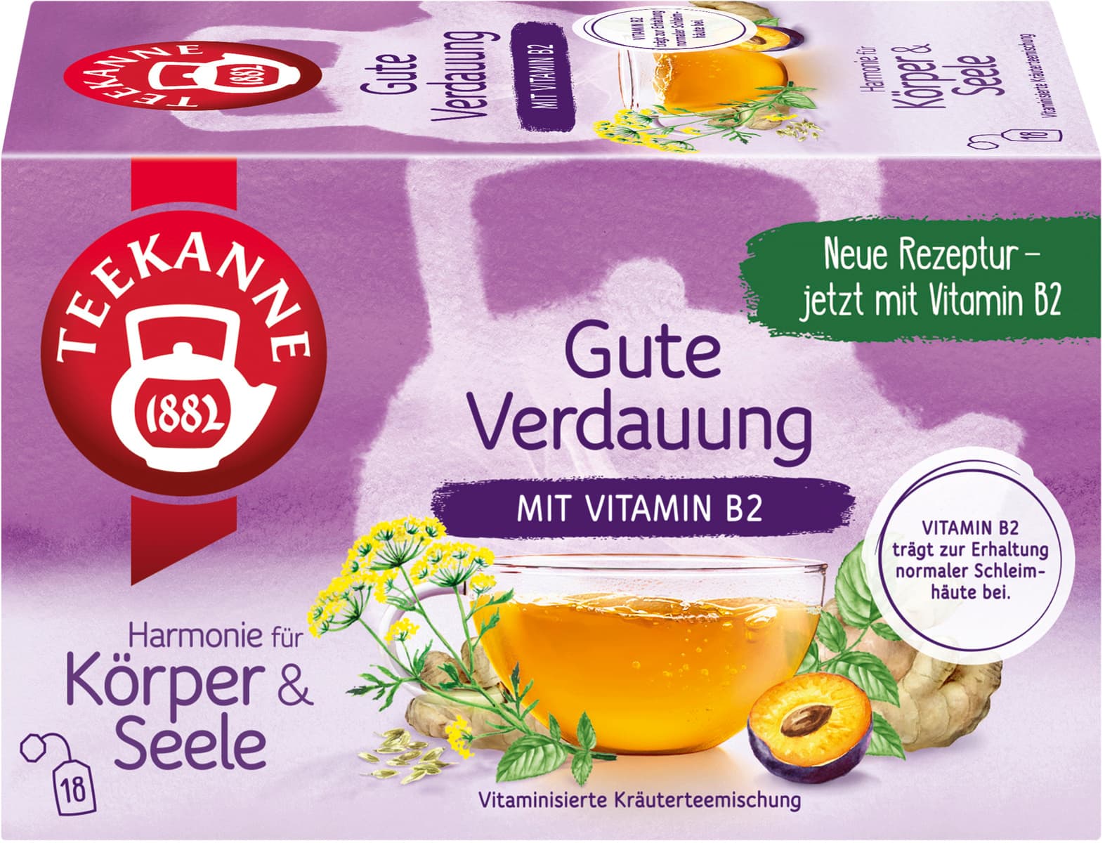 TEEKANNE Gute Verdauung mit Vitamin B2