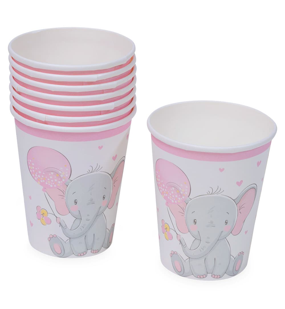 Fries - Becher Elefant rosa