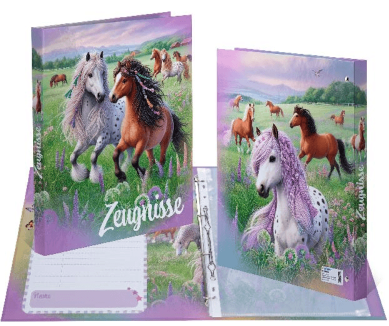 HERMA 	Zeugnis-Ringbuch Karton Pferdewelt