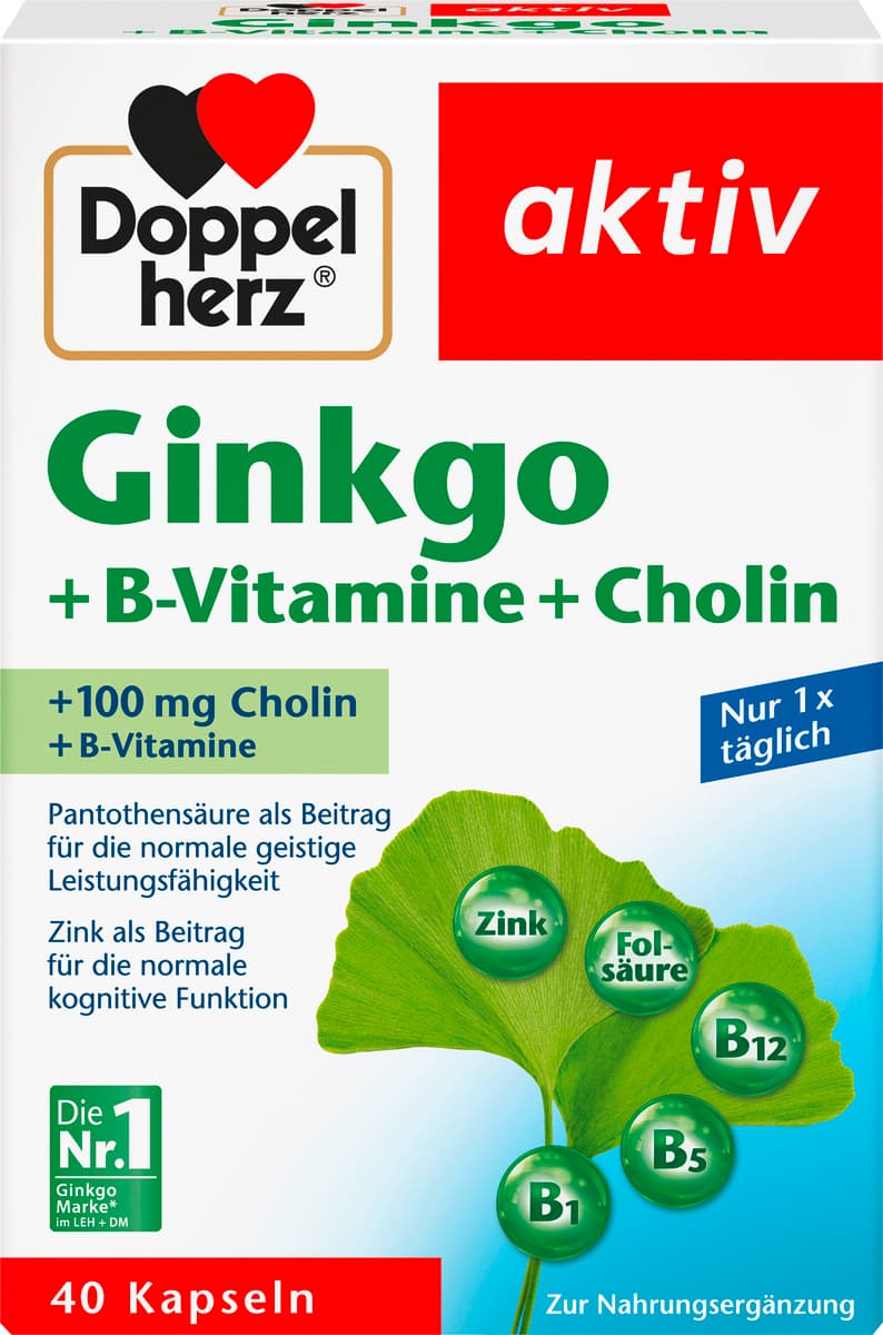 Doppelherz Ginkgo + B-Vitamine + Cholin