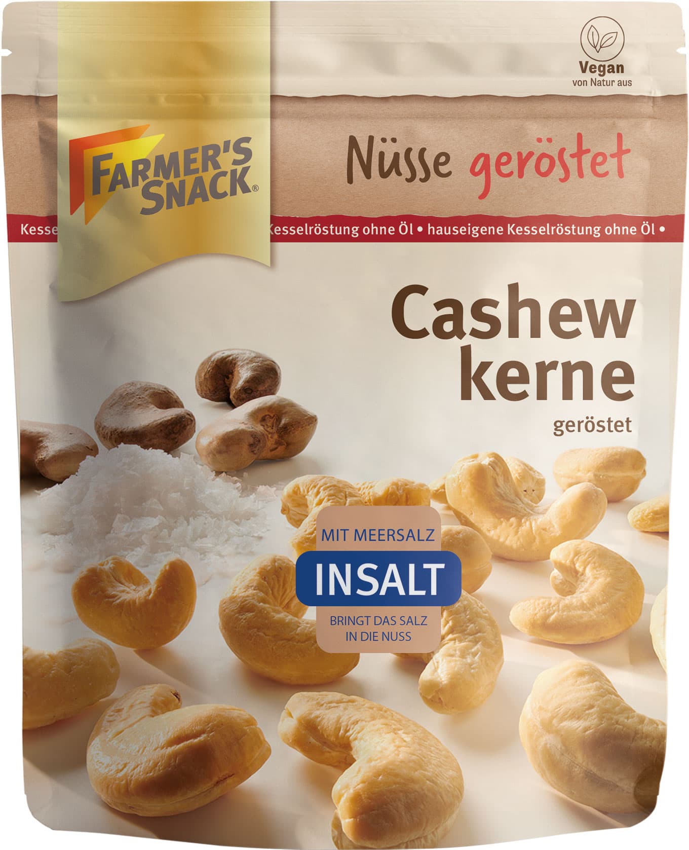 FARMER'S SNACK Cashewkerne InSalt