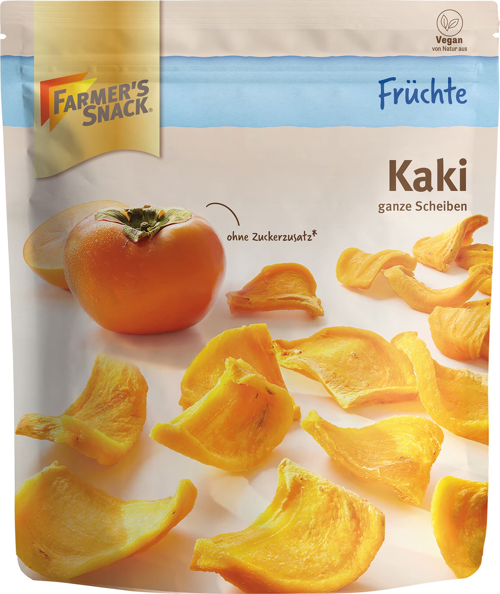 FARMER'S SNACK Kaki ganze Scheiben