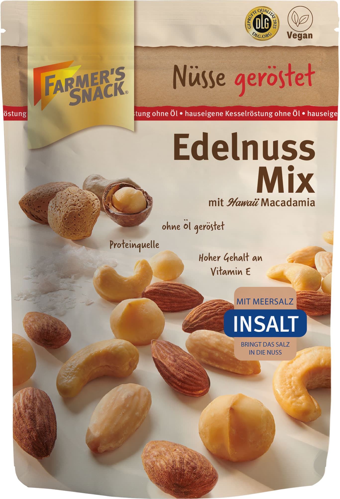 FARMER'S SNACK Edelnuss Mix geröstet und gesalzen