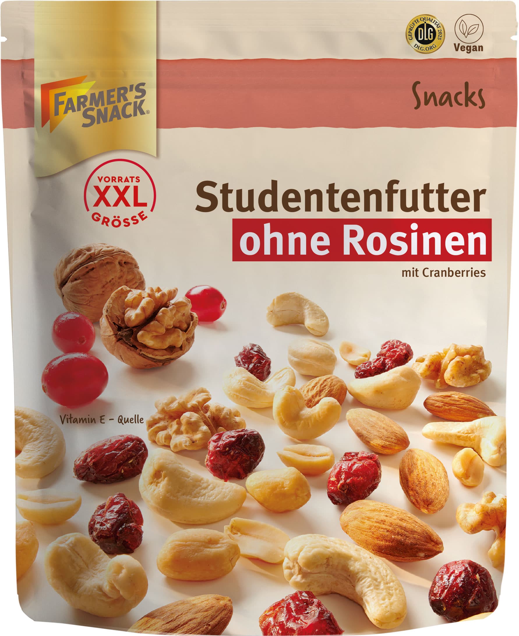 FARMER'S SNACK Studentenfutter ohne Rosinen