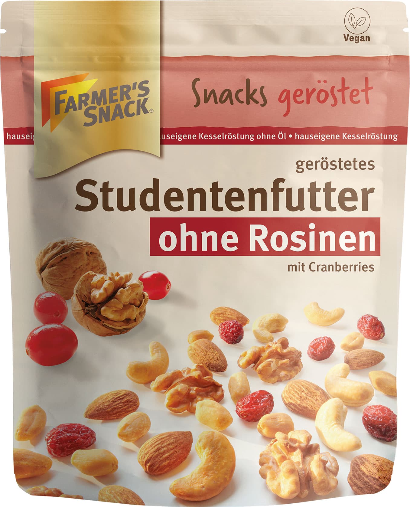 FARMER'S SNACK Studentenfutter ohne Rosinen geröstet