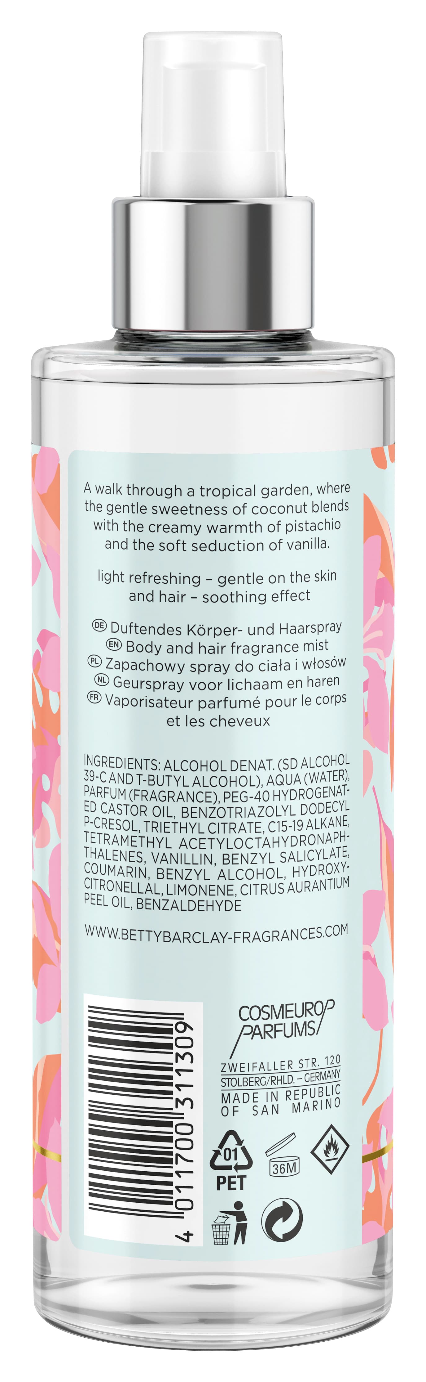Produktbild BETTY BARCLAY Coconut Pistachio Body & Hair Splash 2 von 5