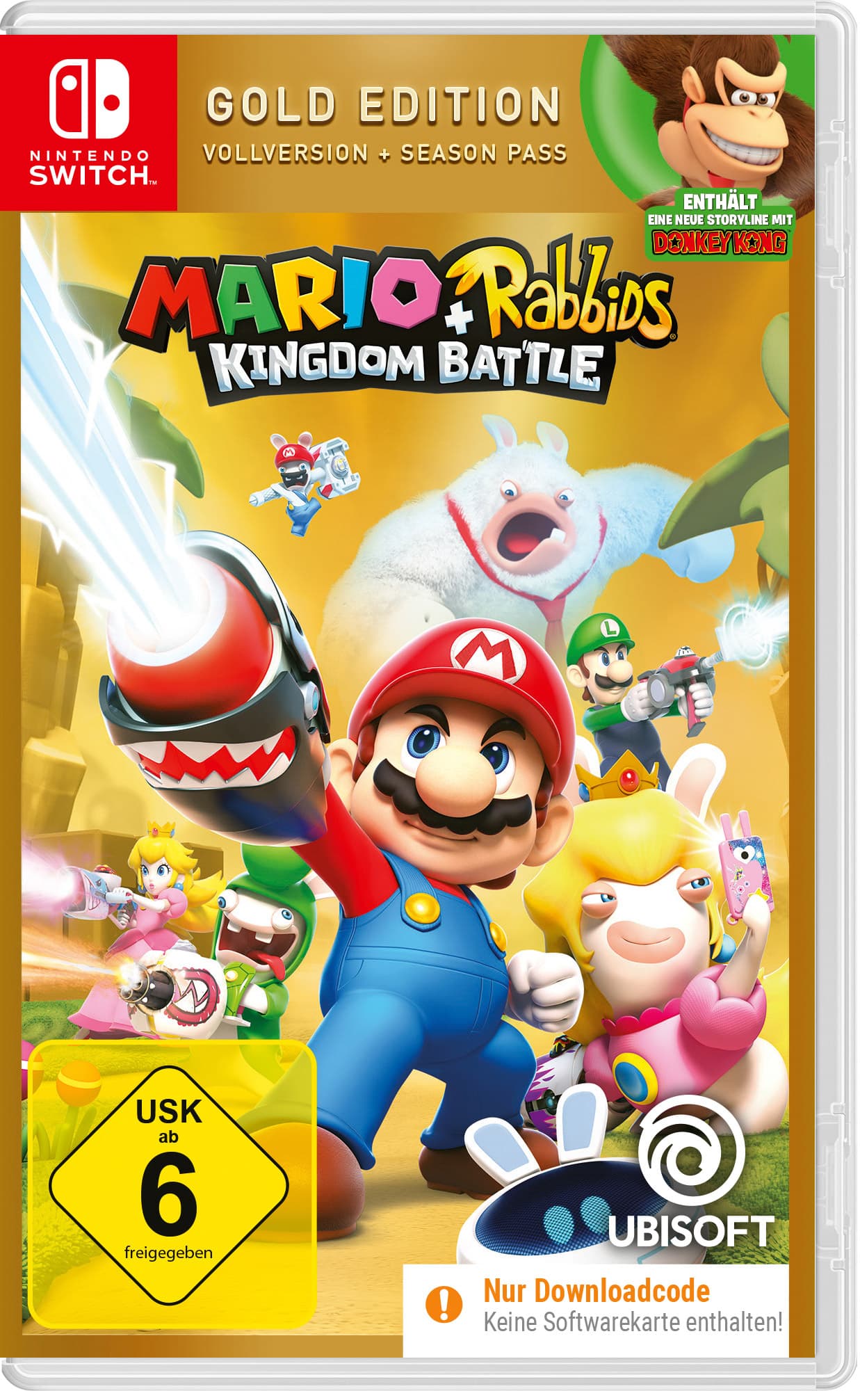Mario & Rabbids Kingdom Battle Gold Edition (Code in a Box) - Nintendo Switch