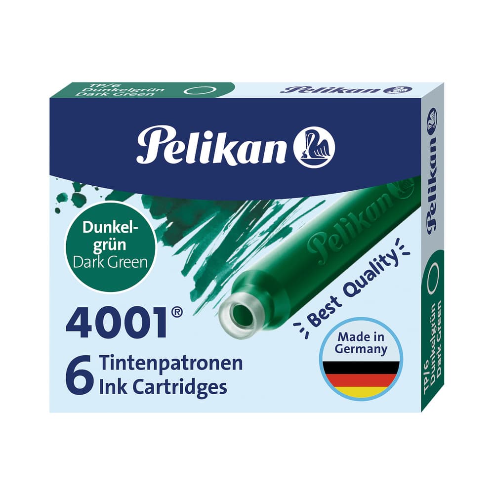 Pelikan Tintenpatrone 4001® grün 6 Stück