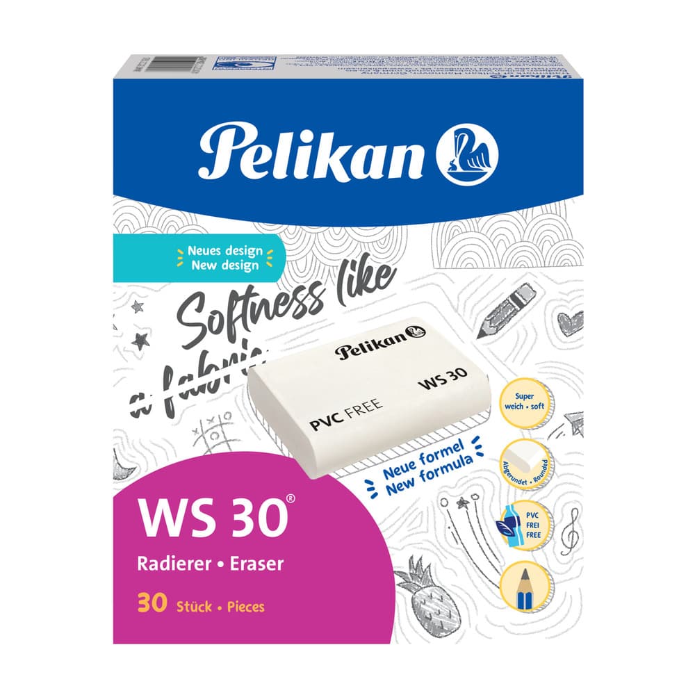 Pelikan Radierer WS30 papierschonend Kautschuk