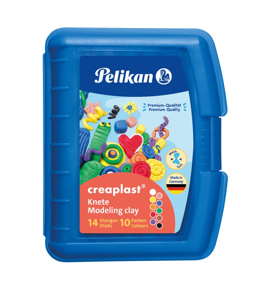 Pelikan Kinderknete creaplast® 10 Farben im blauen Etui