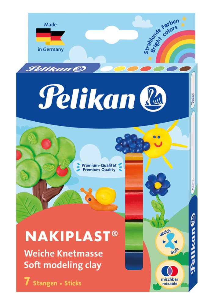 Pelikan Knetmasse Nakiplast verschiedene Farben