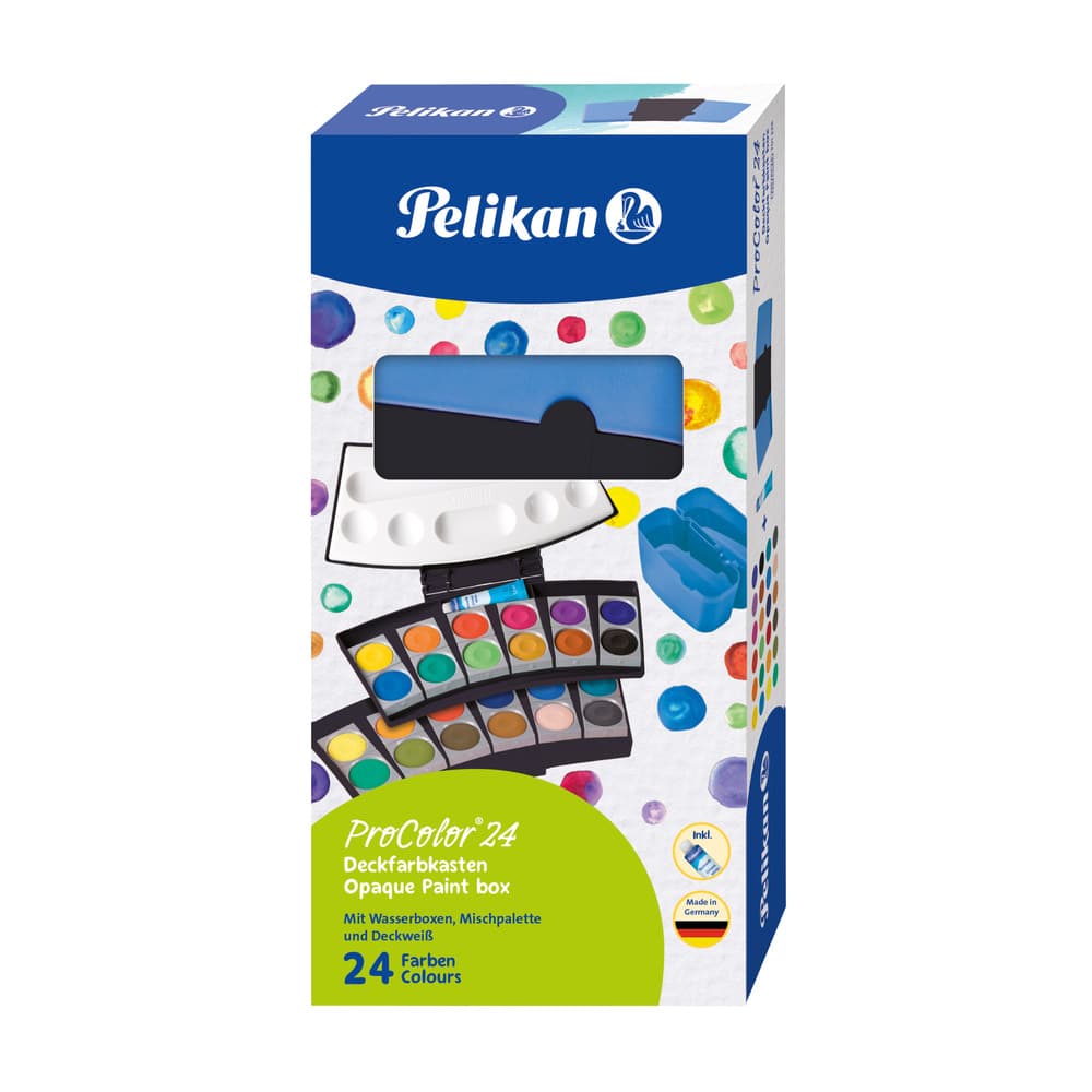 Pelikan Farbkasten ProColor® Schwarz/Blau 24 Farben
