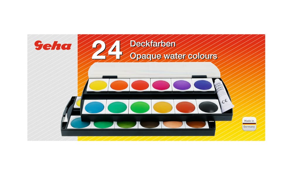 GEHA Deckfarbkasten 155 mit 24 Farben