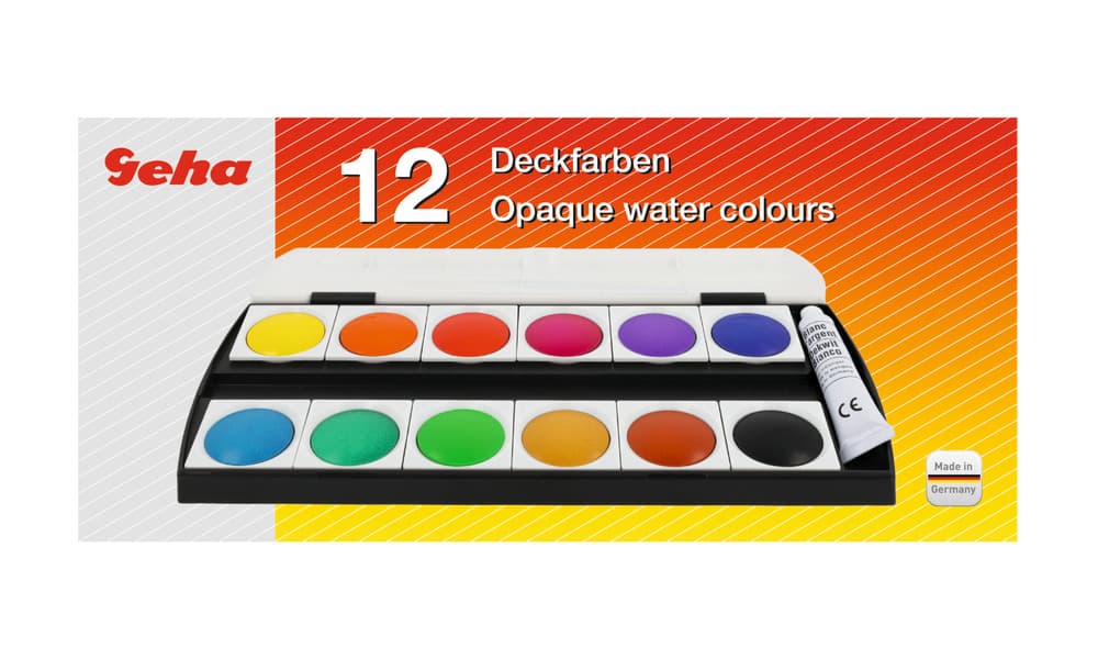 GEHA Deckfarbkasten 155 12 Farben