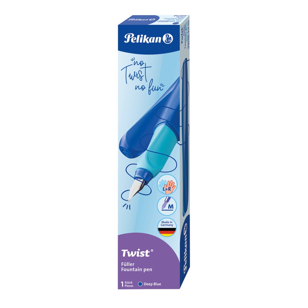 Pelikan Füllhalter Twist Deep Blue Feder M