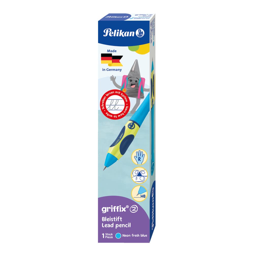 Pelikan griffix® Bleistift für Rechtshänder Neon Fresh Blue