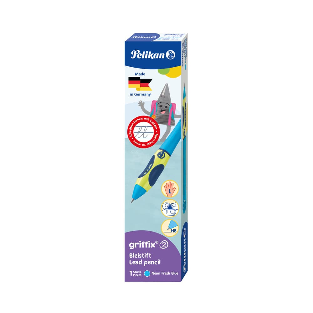 Pelikan griffix® Bleistift für Linkshänder Neon Fresh Blue