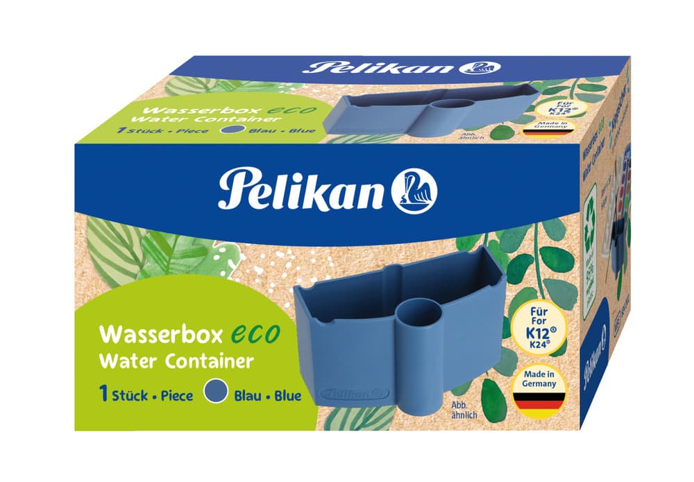 Pelikan Wasserbox eco mit Pinselhalter blau