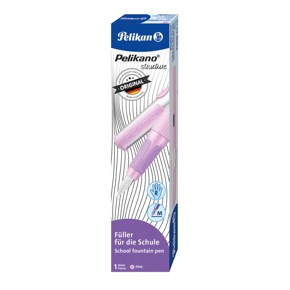 Pelikan Pelikano® structure Füller für Rechtshänder Pink Feder M
