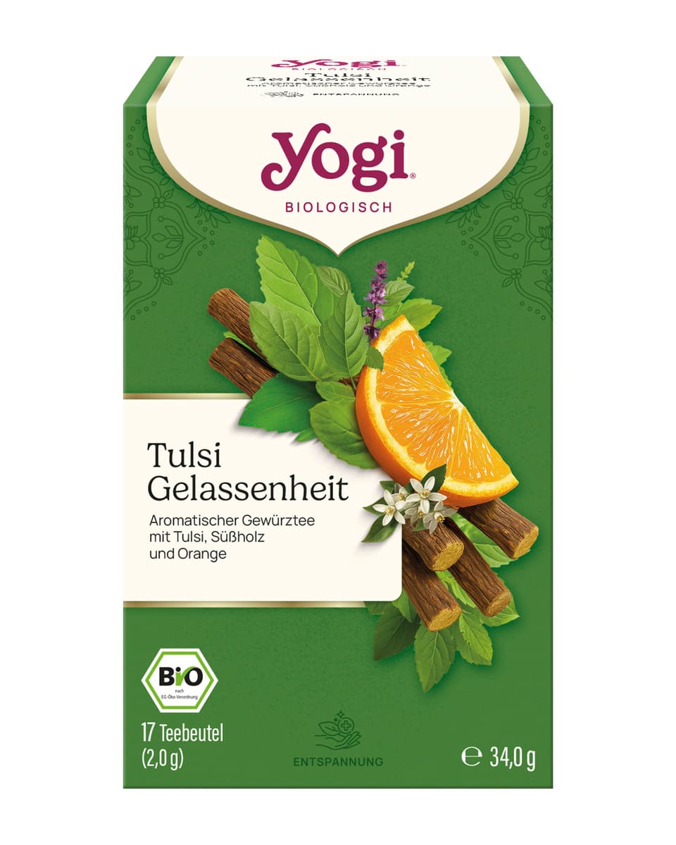 YOGI TEA Organická korenistá čajová zmes Tulsi Serenity