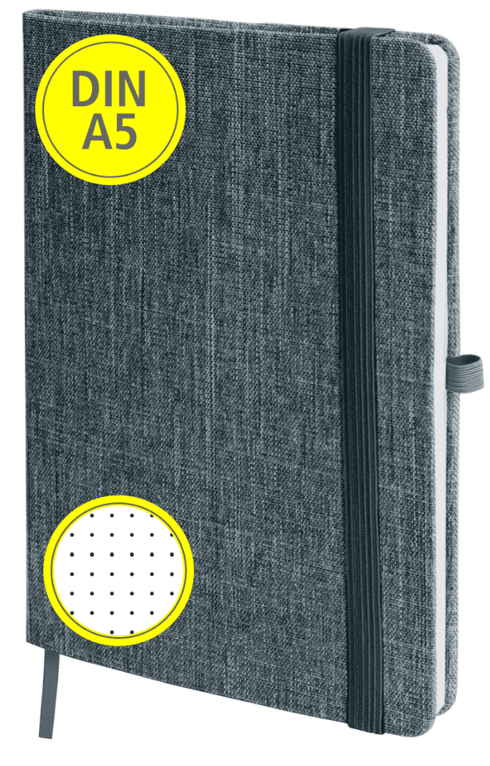 ONLINE Notebook DIN A5 2nd Life Grey