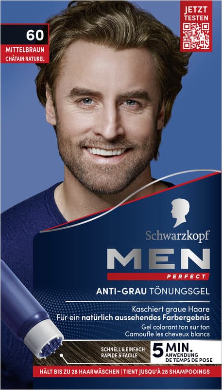 Gel colorante anti-canas Schwarzkopf MEN PERFECT