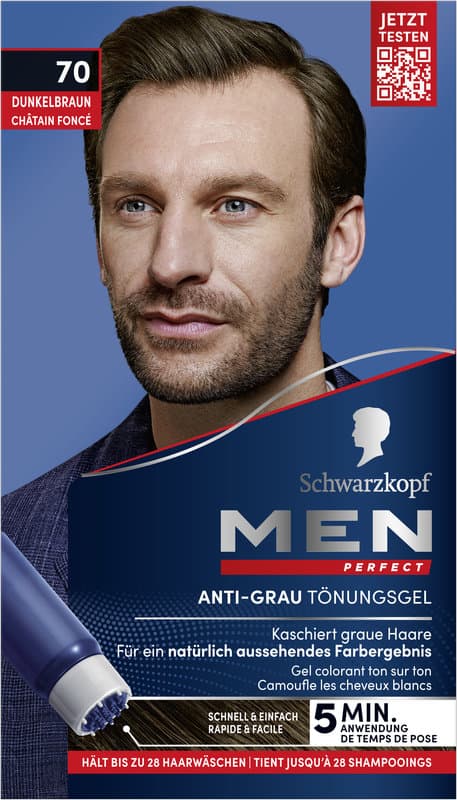 Gel colorante anti-canas Schwarzkopf MEN PERFECT