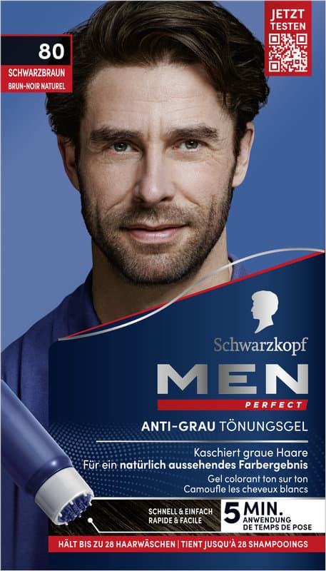 Gel colorante anti-canas Schwarzkopf MEN PERFECT