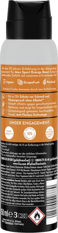 Antiperspirant FA Men Sport Energy Boost
