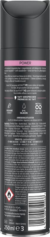 taft Power Suavidad efecto cachemir 250 ml Nivel de fijación 5 - fijación muy fuerte