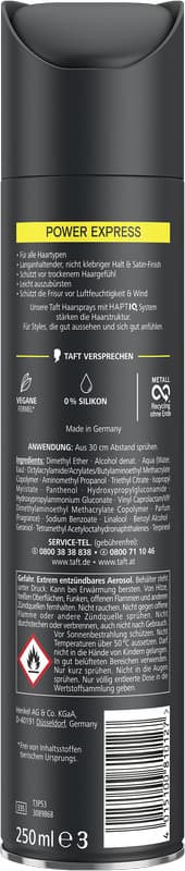 taft Power Express 250 ml Nivel de fijación 5 - fijación muy fuerte