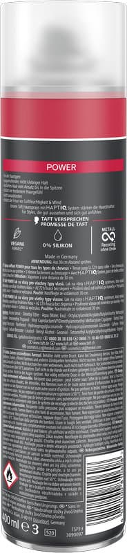 Laca para el cabello taft Power Nivel de fijación 5 - fijación muy fuerte