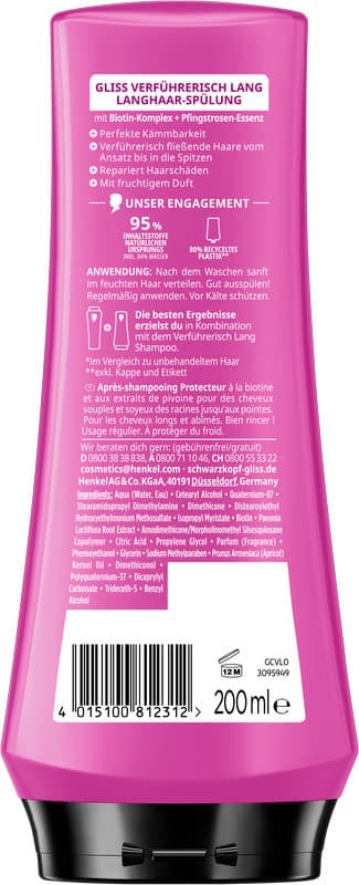Acondicionador GLISS Seductoramente Largo 200 ml