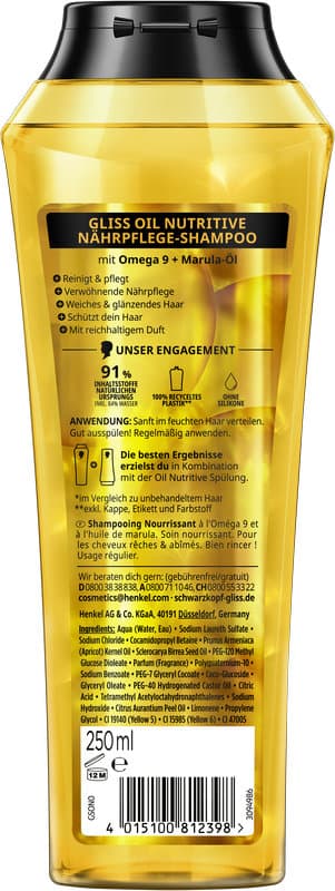 GLISS Oil Nutritive 250 ml