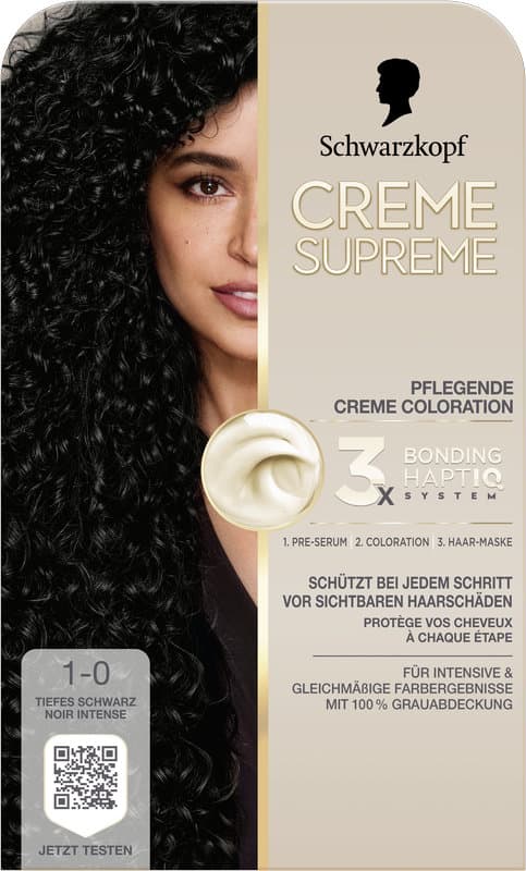 Schwarzkopf Creme Supreme 1-0 Tiefes Schwarz