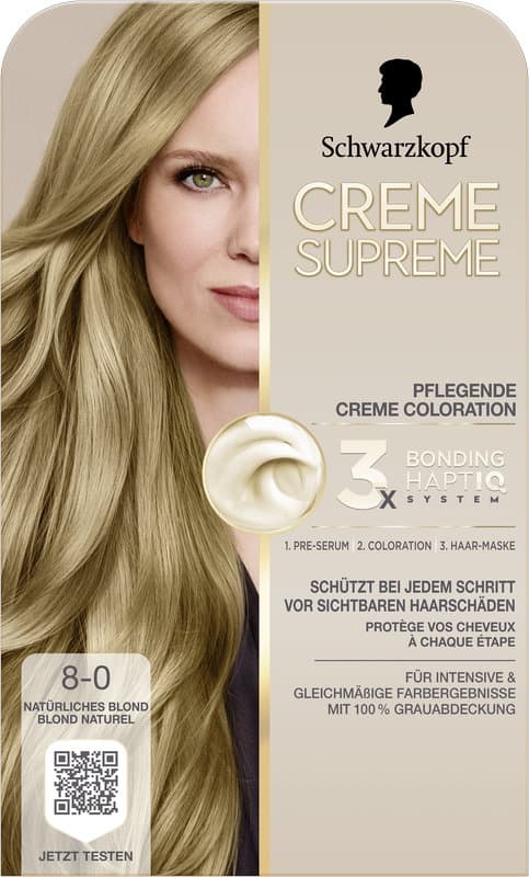 Schwarzkopf Creme Supreme 8-0 Natürliches Blond
