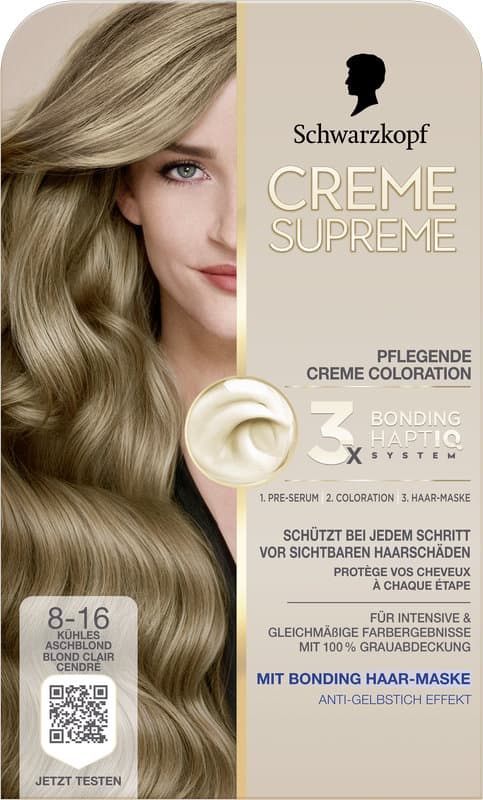 Schwarzkopf Creme Supreme 8-16 Chladná popolavá blond