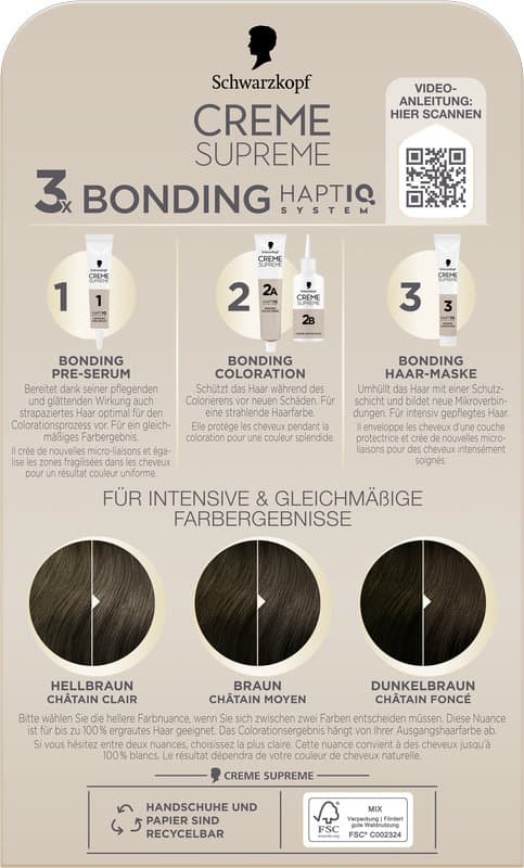 Schwarzkopf Creme Supreme 5-1 Castaño frío