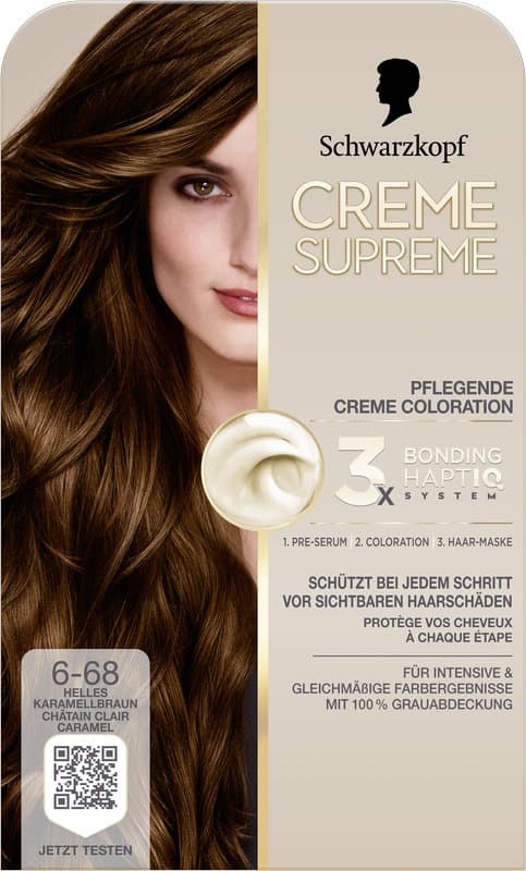 Schwarzkopf Creme Supreme 6-68 Svetlá karamelovo-hnedá