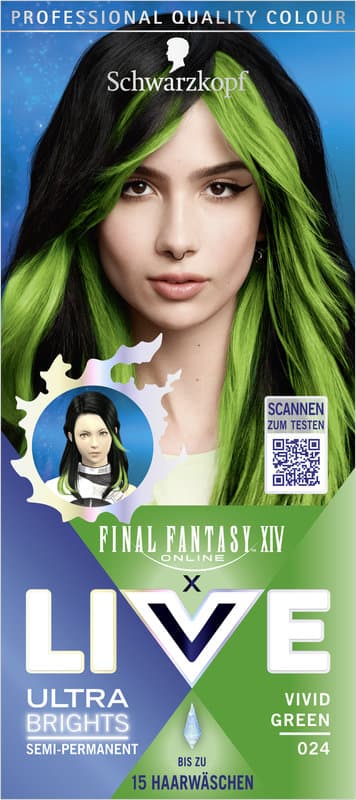 Schwarzkopf LIVE Ultra Brights 024 Vivid Green 
