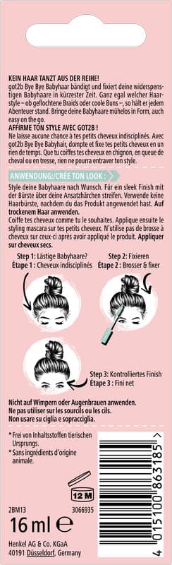 GOT2B Control de pelitos rebeldes Bye Bye Babyhaar