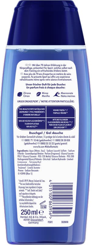 Sprchovací gél FA Fresh Sport