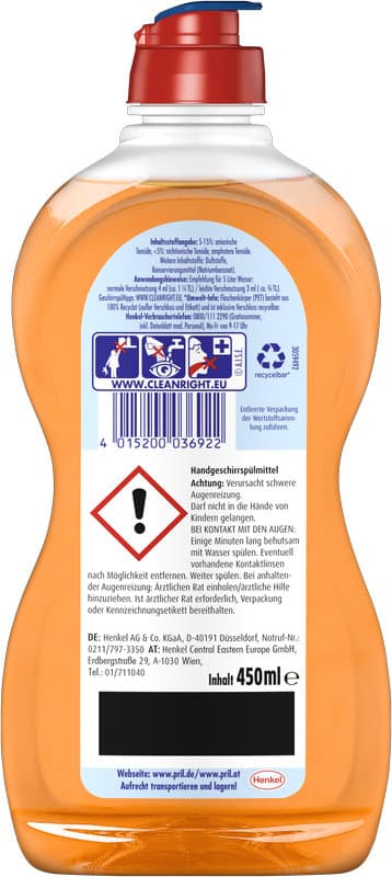 PRIL Kraftgel Orange Splash Limited Edition