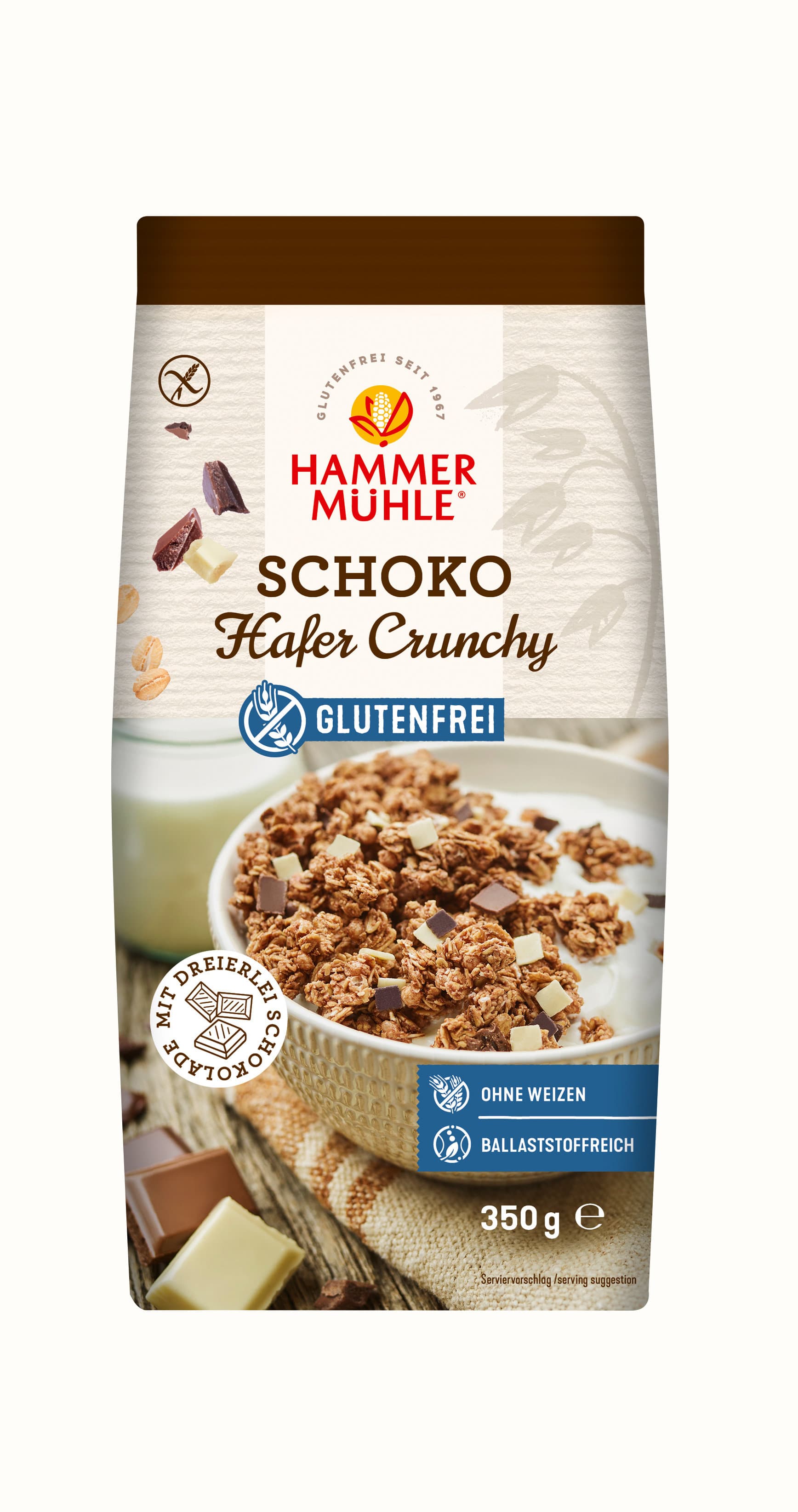 HAMMERMÜHLE Gebackenes Hafermüsli mit Schokolade und Kakao