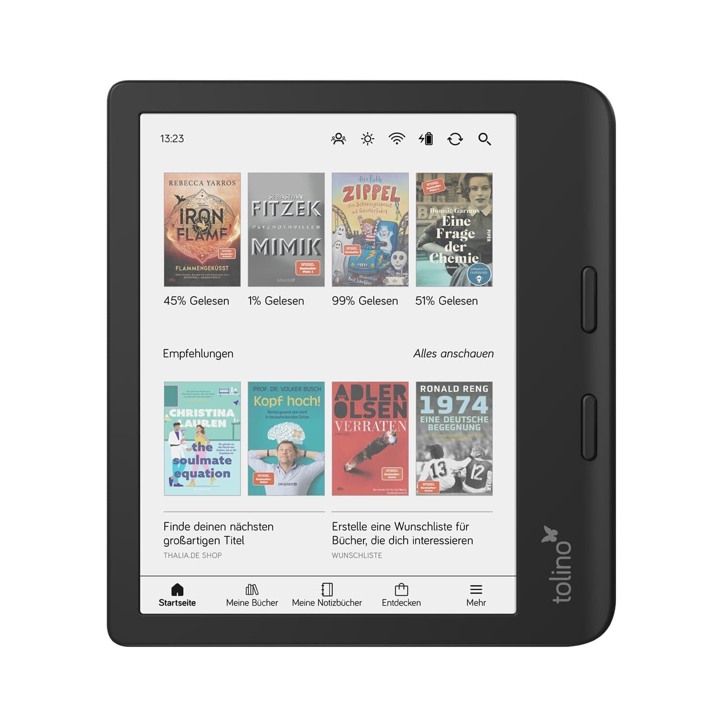tolino vision color, 32 GB, schwarz