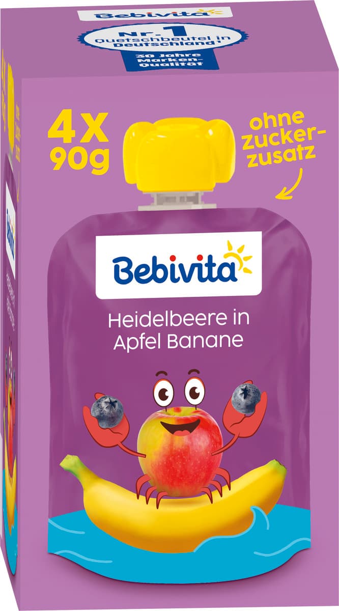 Bebivita Heidelbeere in Apfel Banane Quetschie