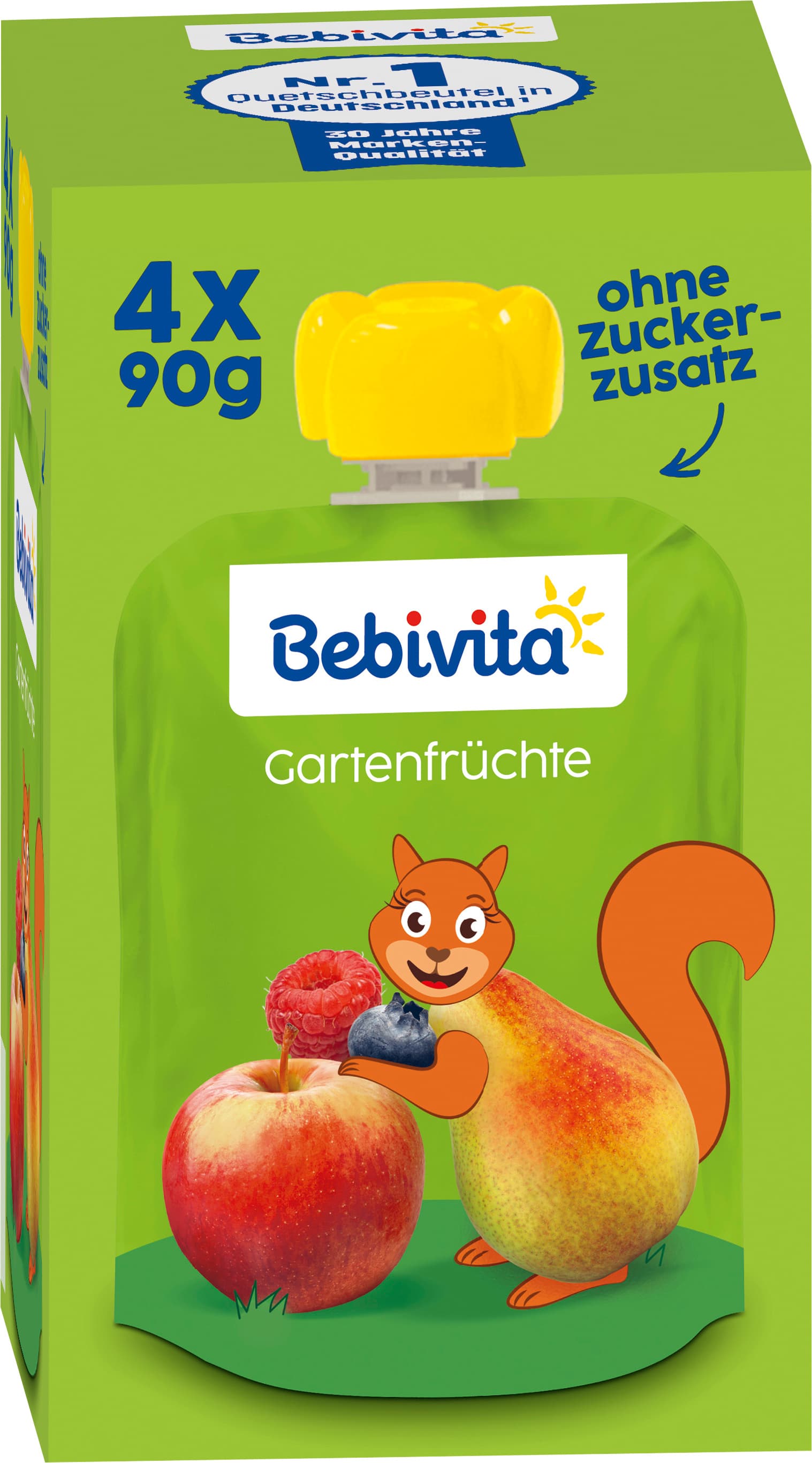 Bebivita Quetschbeutel Frucht plus Eisen Gartenfrüchte