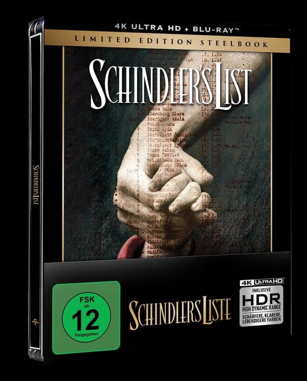 Schindlers Liste - Steelbook (4K-UHD+2 Blu-rays)