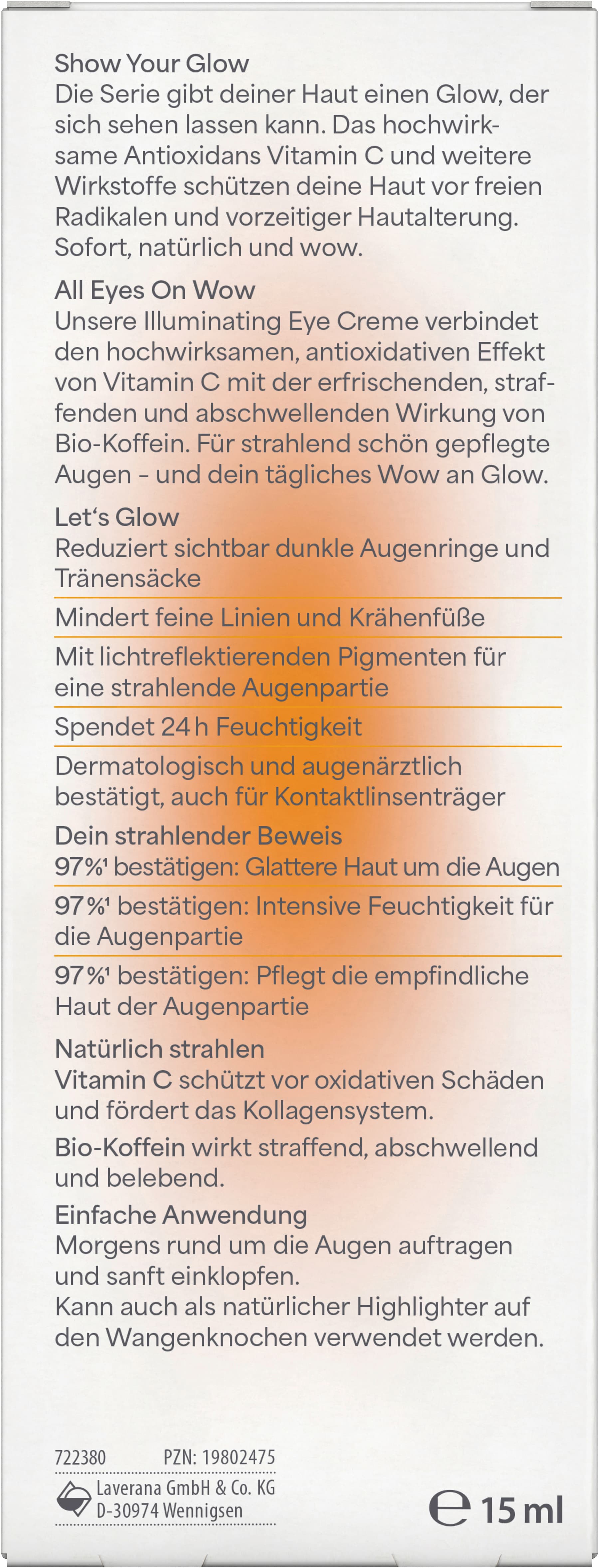 Produktbild lavera Glow by Nature Illuminating Eye Cream 4 von 4